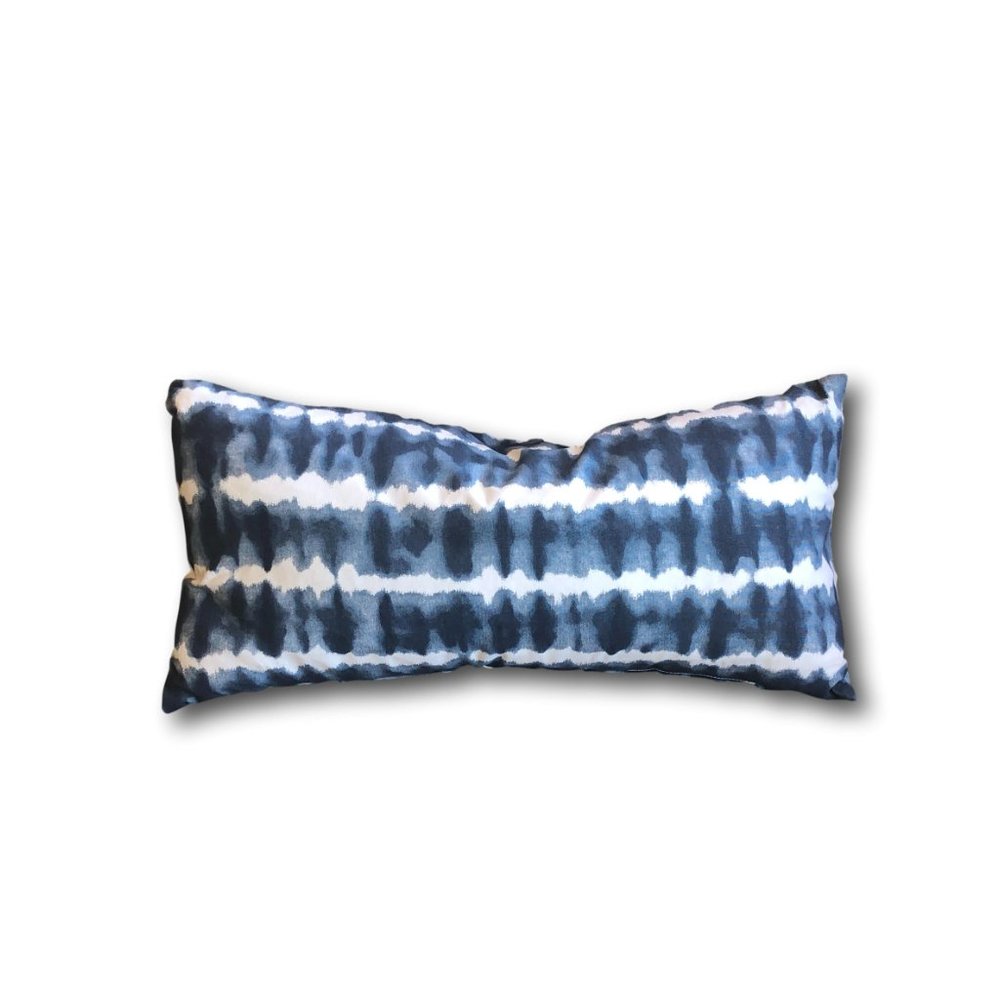 Canaan Lumber Shadow Peacoat Blue Rectangle Pillow 24" X 10" NWT Accent Couch